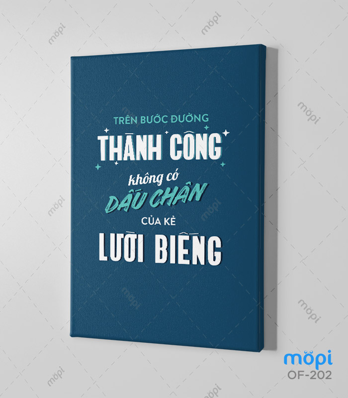 Trên đường thành công không có bước chân của người lười biếng